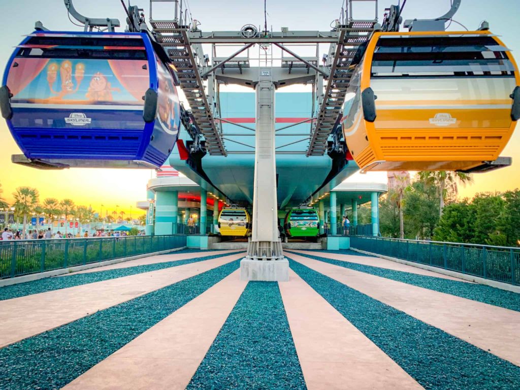 Disney Skyliner on Disney Property